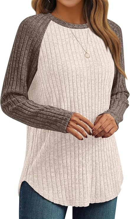 AUTOMET Womens Long Sleeve Tops Winter Clothing 2025 Dressy Casual Tunic Sweaters Fall Fashion Co... | Amazon (US)