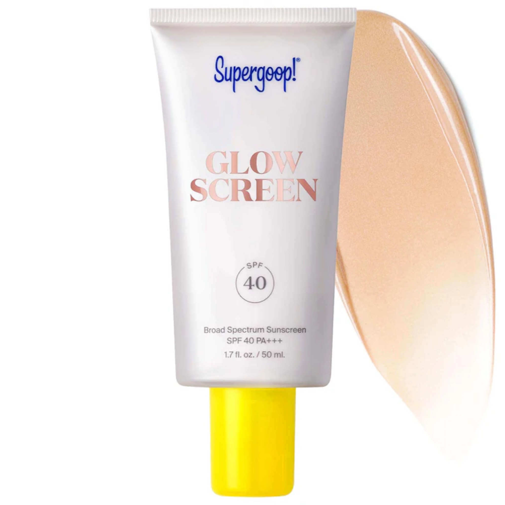 My favorite sunscreen! Goes on smooth without heaviness or white cast. I use the glow sunscreen daily under my makeup and it acts as a perfect primer too!