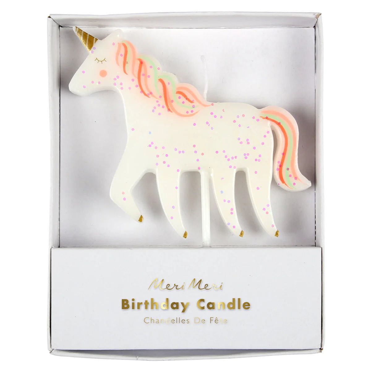 Unicorn Glitter Candle | Meri Meri