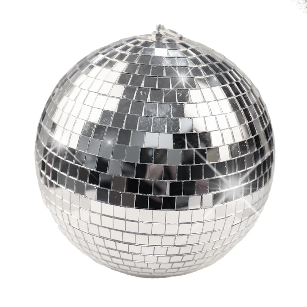 6" 8" Mirror Glass Disco Ball Hanging Reflective Ball Portable DJ Dance Lighting Chriatmas Xmas C... | Walmart (US)