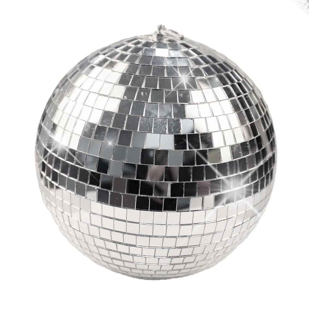 6" 8" Mirror Glass Disco Ball Hanging Reflective Ball Portable DJ Dance Lighting Chriatmas Xmas C... | Walmart (US)