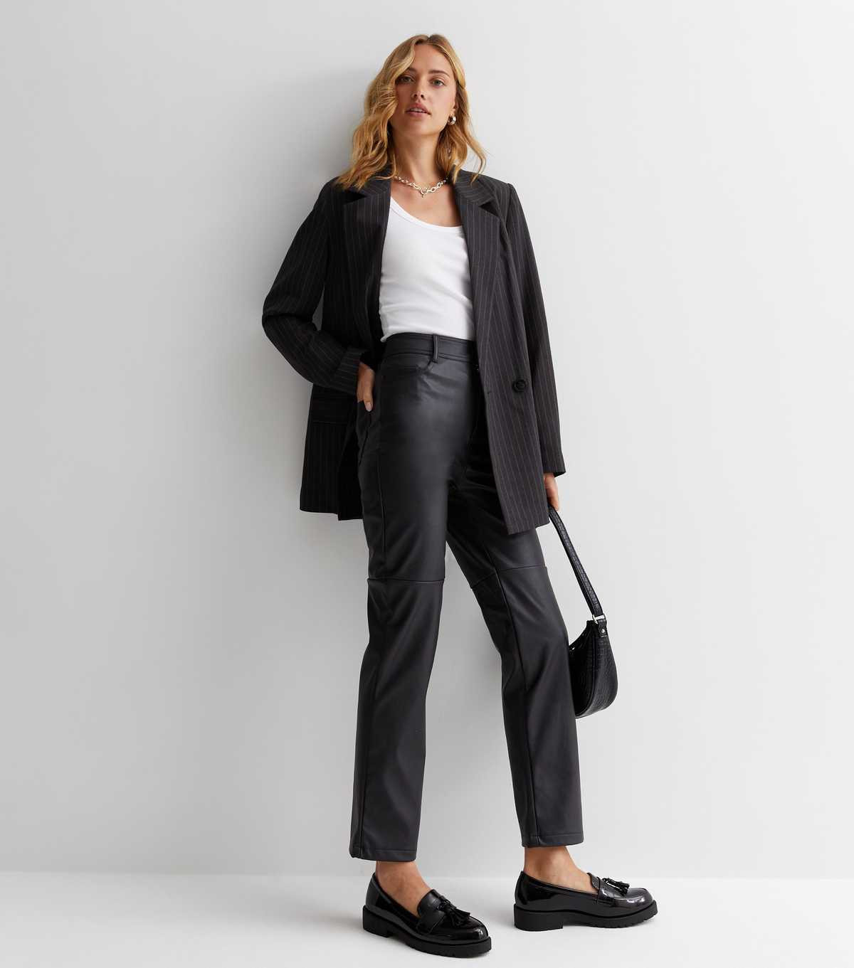 Black Leather-Look Western Trousers
						
						Add to Saved Items
						Remove from Saved Items | New Look (UK)