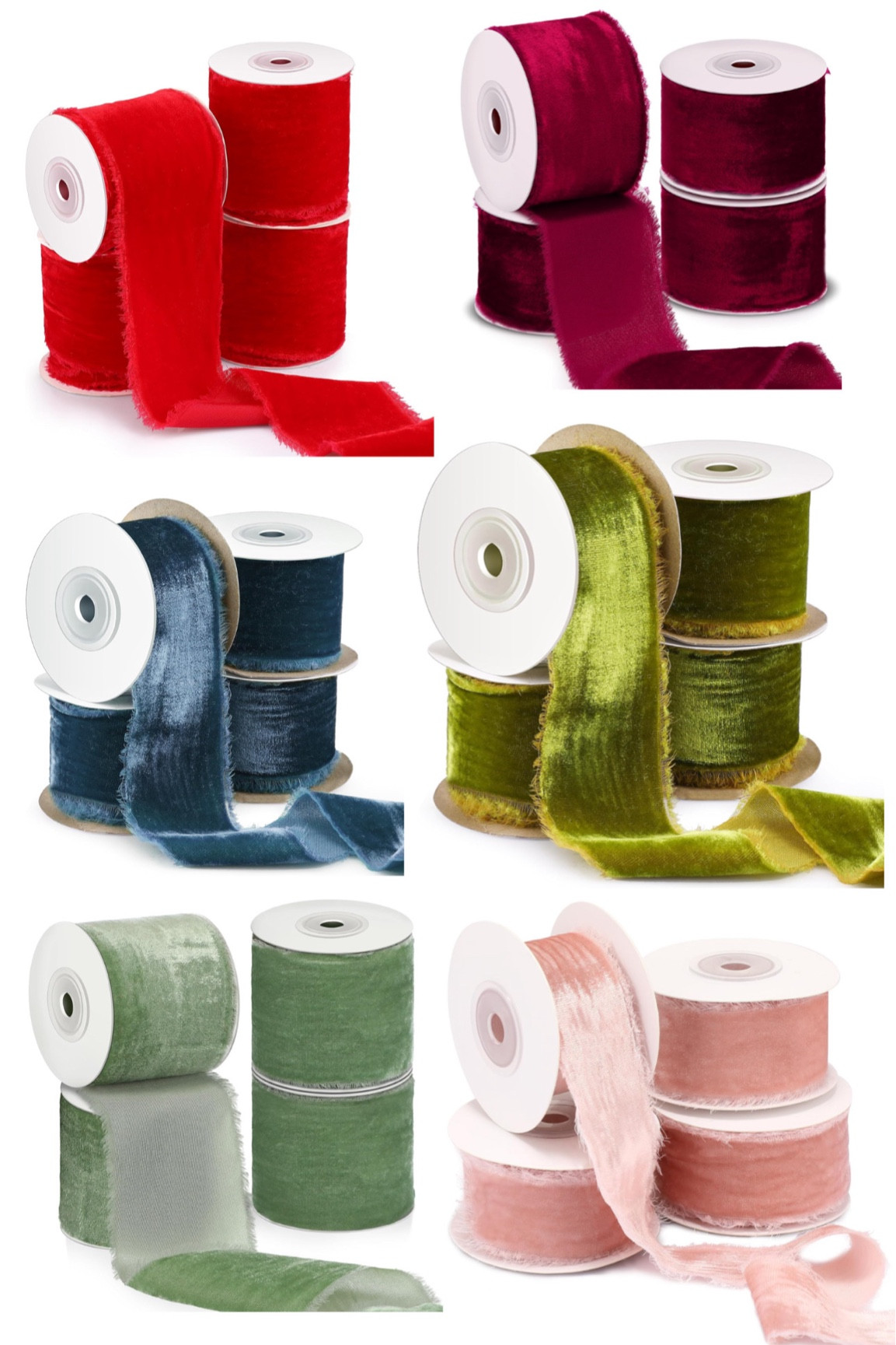 Gorgeous frayed velvet ribbon for holiday decor and gift wrapping! 

#LTKHoliday #LTKHome #LTKSeasonal