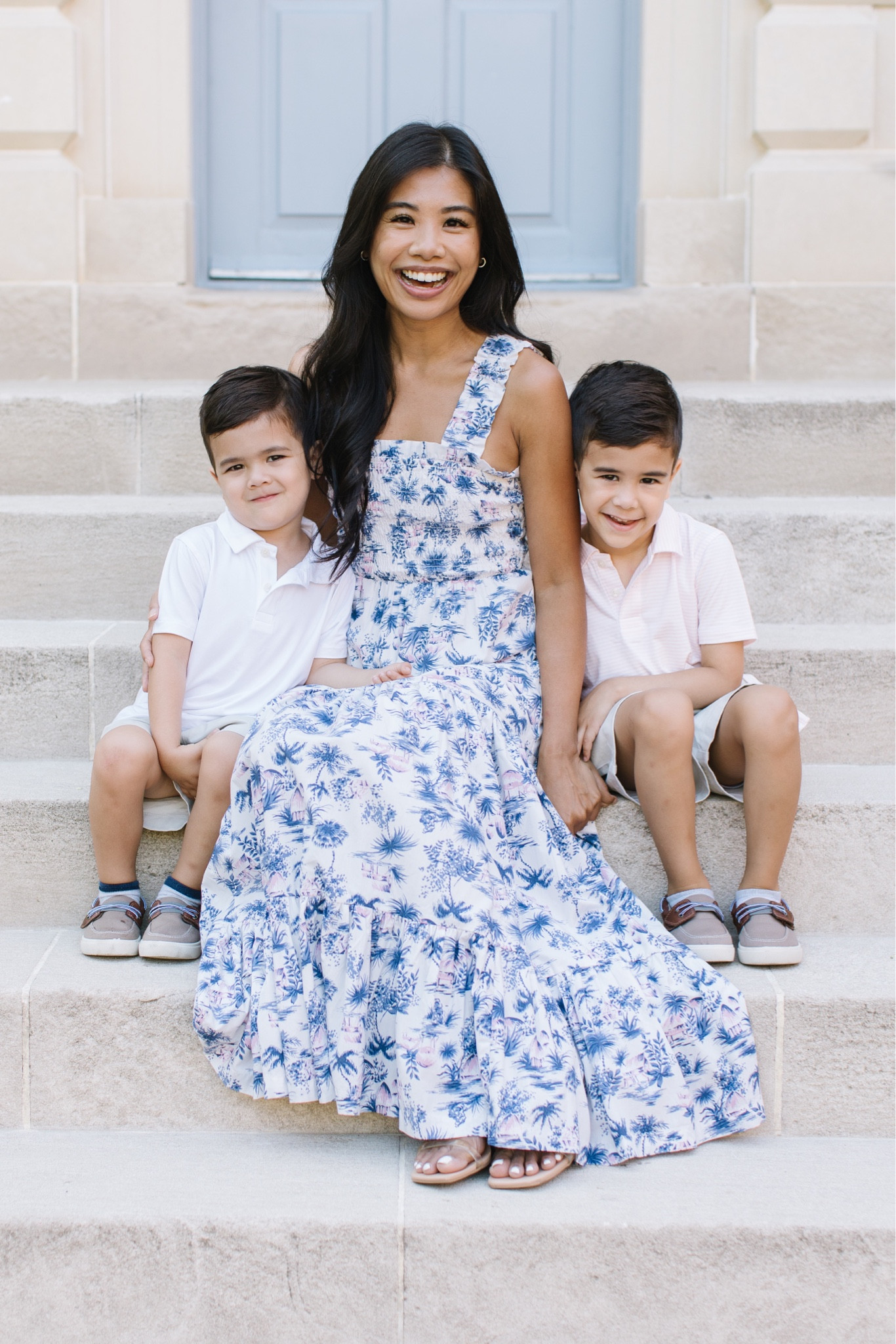 Summer family photo outfits Abercrombie dress boys are in Jcrew kids polos and pull on chino shorts 

#LTKfamily #LTKBacktoSchool #LTKFind
