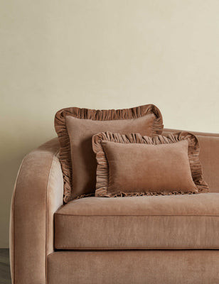 Mauree Velvet Pillow, Chestnut | Lulu and Georgia 