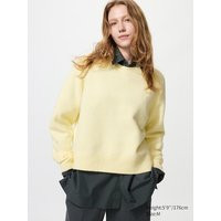 Uniqlo - Soufflé Yarn Crew Neck Jumper - Yellow - XXL | UNIQLO (UK)