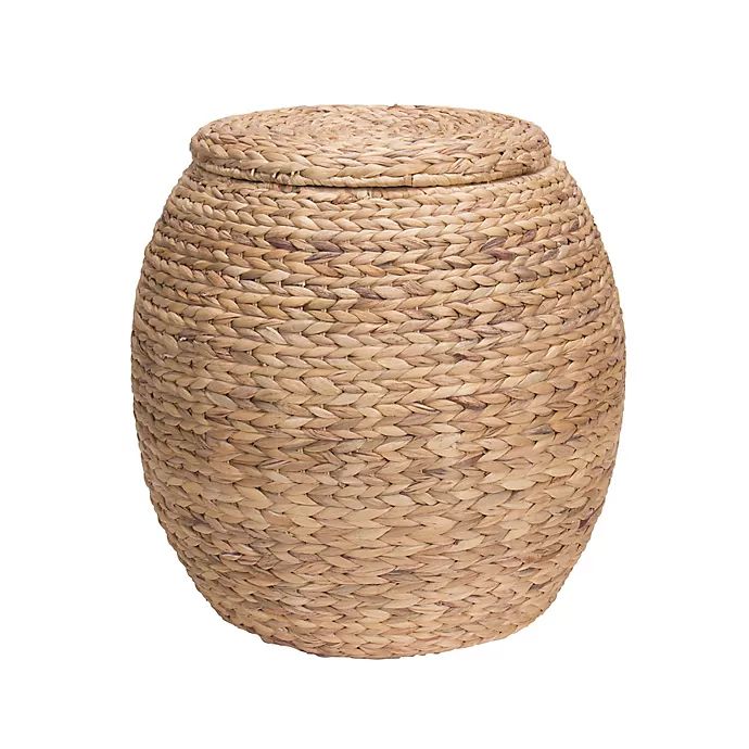 Household Essentials® Large Water Hyacinth Wicker Storage Basket | Bed Bath & Beyond