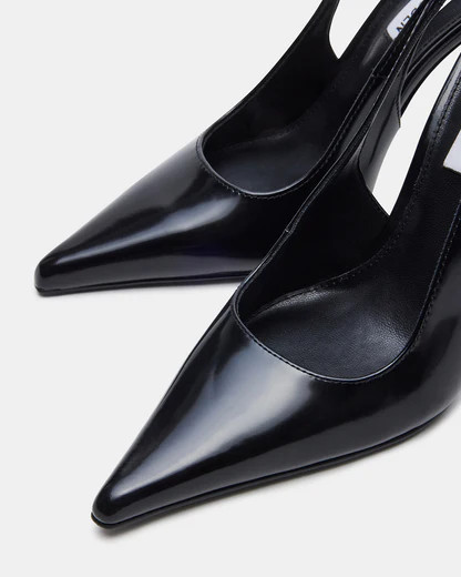 REYES Black Box Slingback Stiletto Pointed-Toe Pump Heel | Women's Heels | Steve Madden (US)