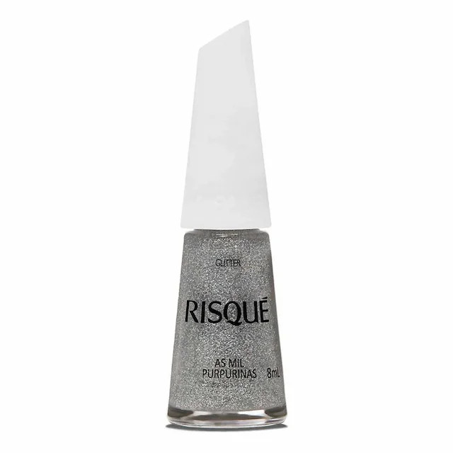 Esmalte Risqué As Mil Purpurinas Efeito Glitter Hipoalergênico com 8ml | Drogasil BR