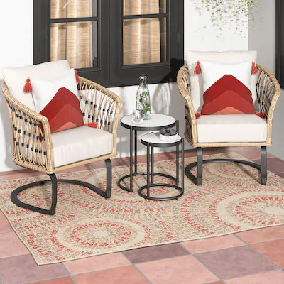 Allen + Roth Outdoor Rug - Patio Rug - Patio Dining Set | Lowe's