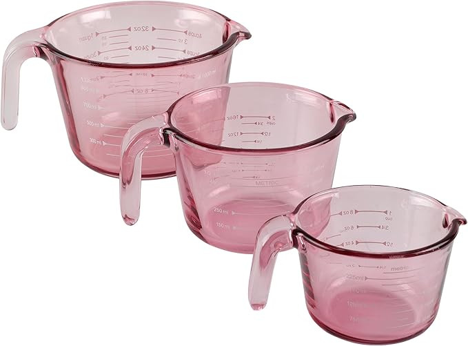 COOK WITH COLOR Glass Measuring Cups - Ideal for Cooking and Baking, Purple | Amazon (US)