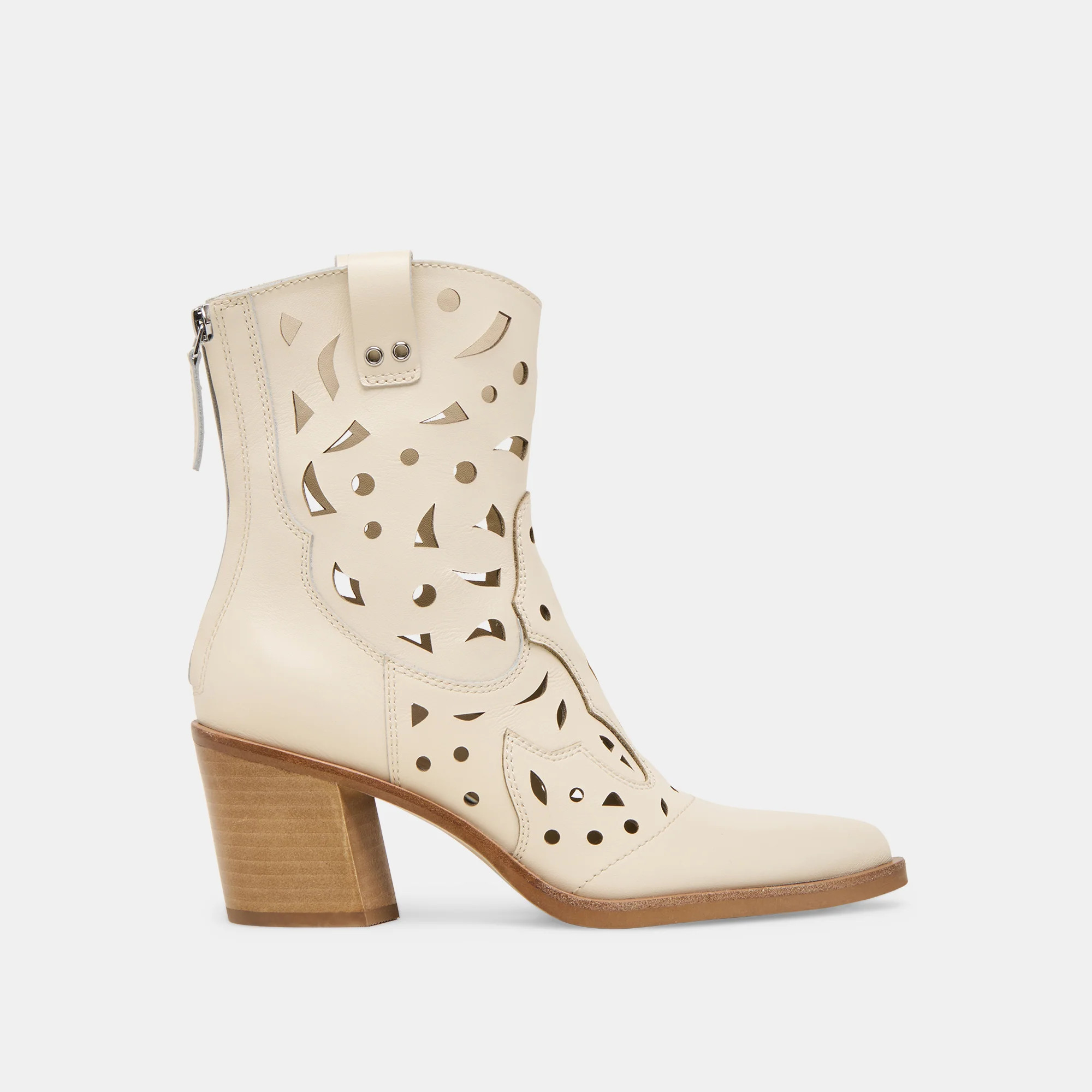 Zenobi Off White Leather Booties | Dolce Vita | DolceVita.com
