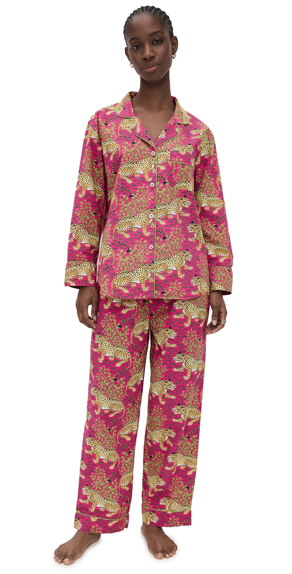 Printfresh Long Pajama Set Bagheera/Hot Pink XL | Shopbop