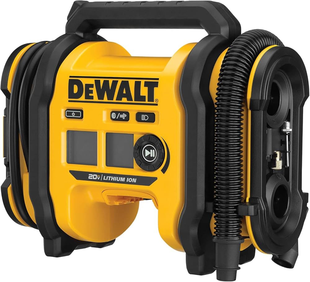 DEWALT 20V MAX Tire Inflator, Compact and Portable, Automatic Shut Off, LED Light, Bare Tool Only... | Amazon (US)