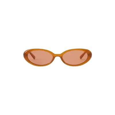 Fifth & Ninth Taya 53mm Polarized Oval Sunglasses in Black/Black at Nordstrom | Nordstrom