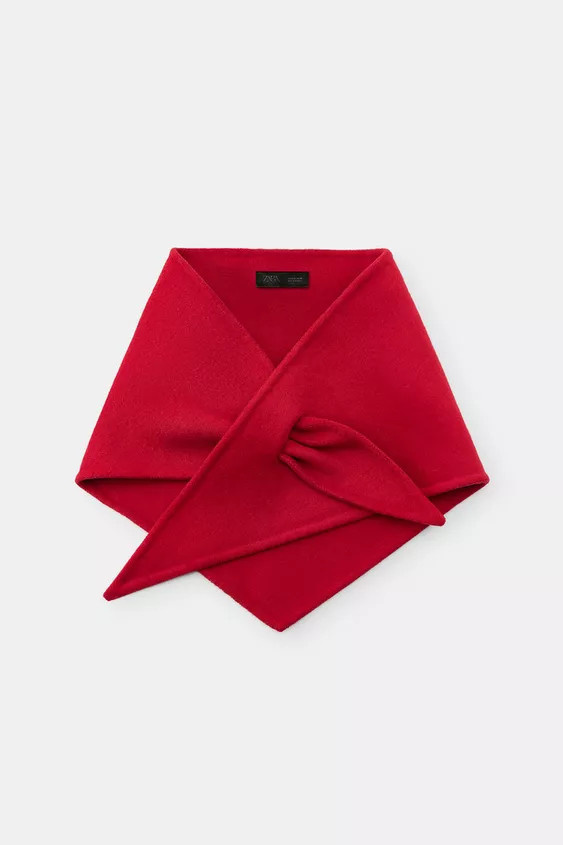 TRIANGULAR WOOL BANDANA | Zara UK
