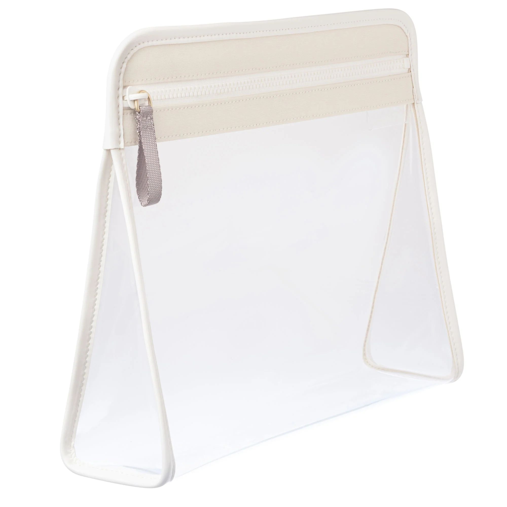 Clarity Pouch Large - Large Clear Travel Pouch | Truffle | TRUFFLE