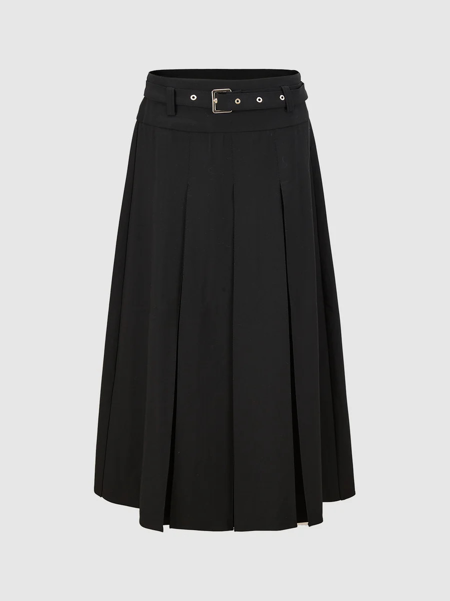Maxi Pleated A-Line Skirts | Urban Revivo