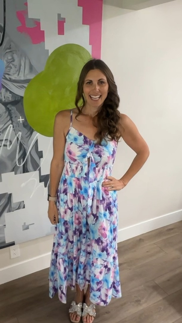 Try-On Review of GRACE KARIN Floral Tie Front Dress 

 #LTKootd #LTKSeasonal #LTKTall