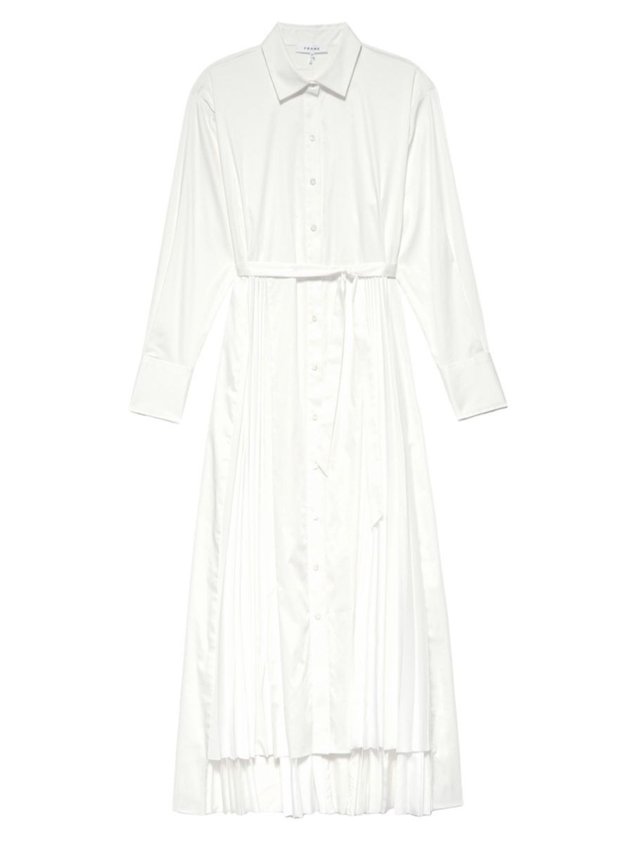 Pleated Maxi Shirtdress | Saks Fifth Avenue