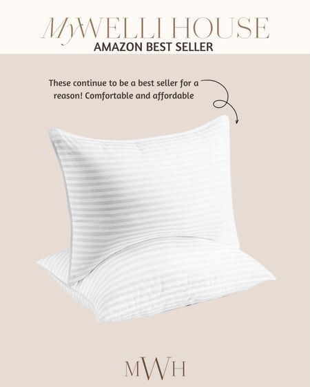 Amazon Best Seller: Beckham Bed Pillows, Comfortable and affordable Bedding, 

#LTKFind #LTKhome #LTKSale