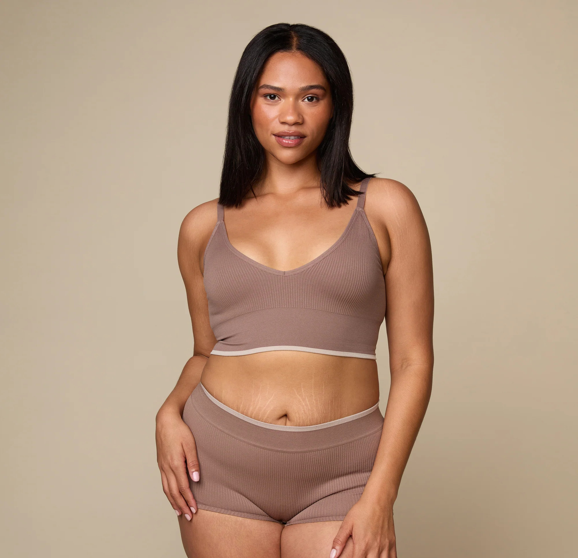 Lounge Rib Triangle Bralette | Harper Wilde