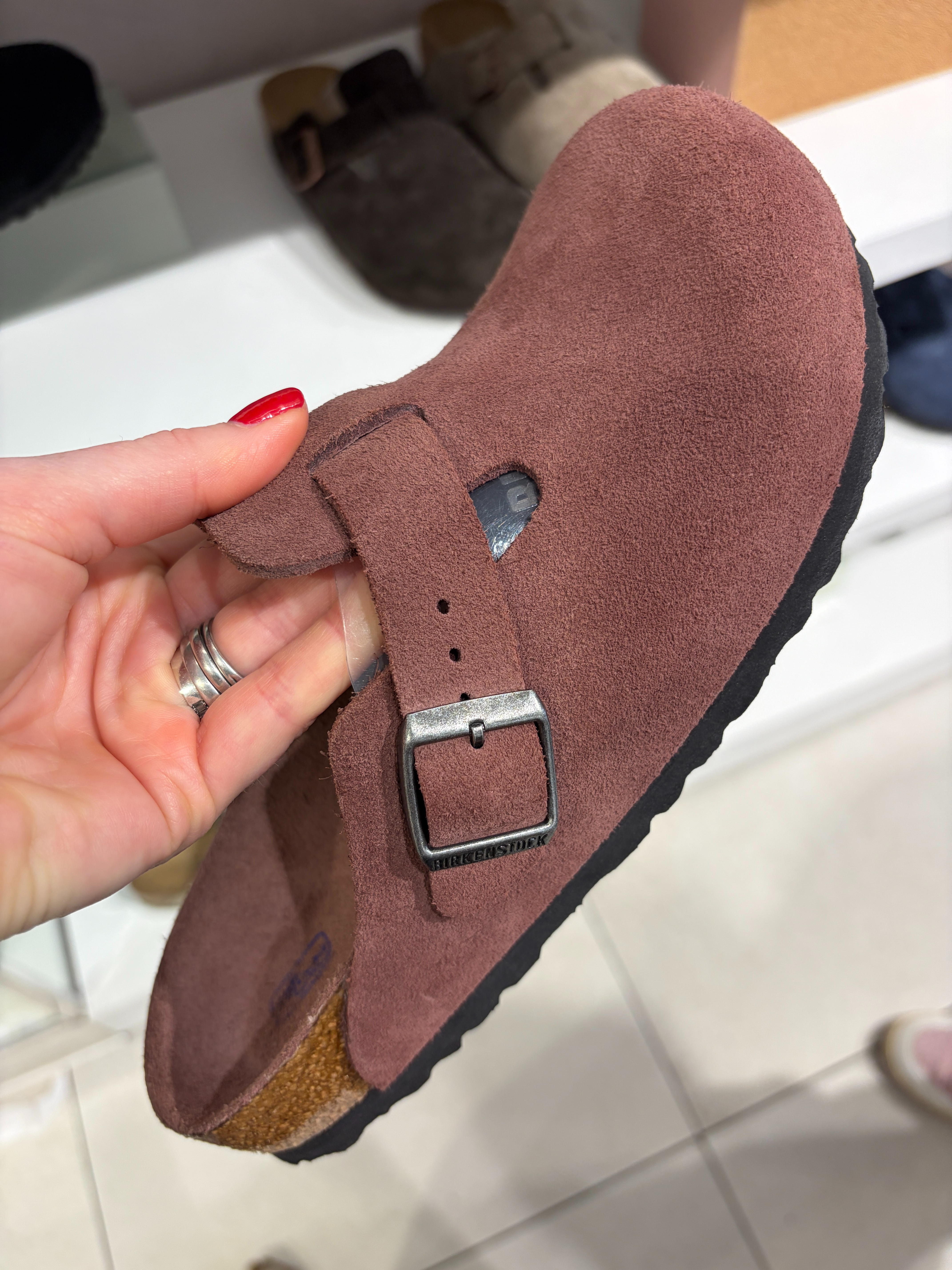 Adding these to my autumn wishlist 🍂🍷 The perfect autumnal colour, and I love how easy they’d be to style with jeans or wide leg trousers. Such a good option for those warmer autumn days when you’re not quite ready for boots! 👀 autumn shoes, sueede shoes 

 #LTKuk #LTKautumn #LTKshoes