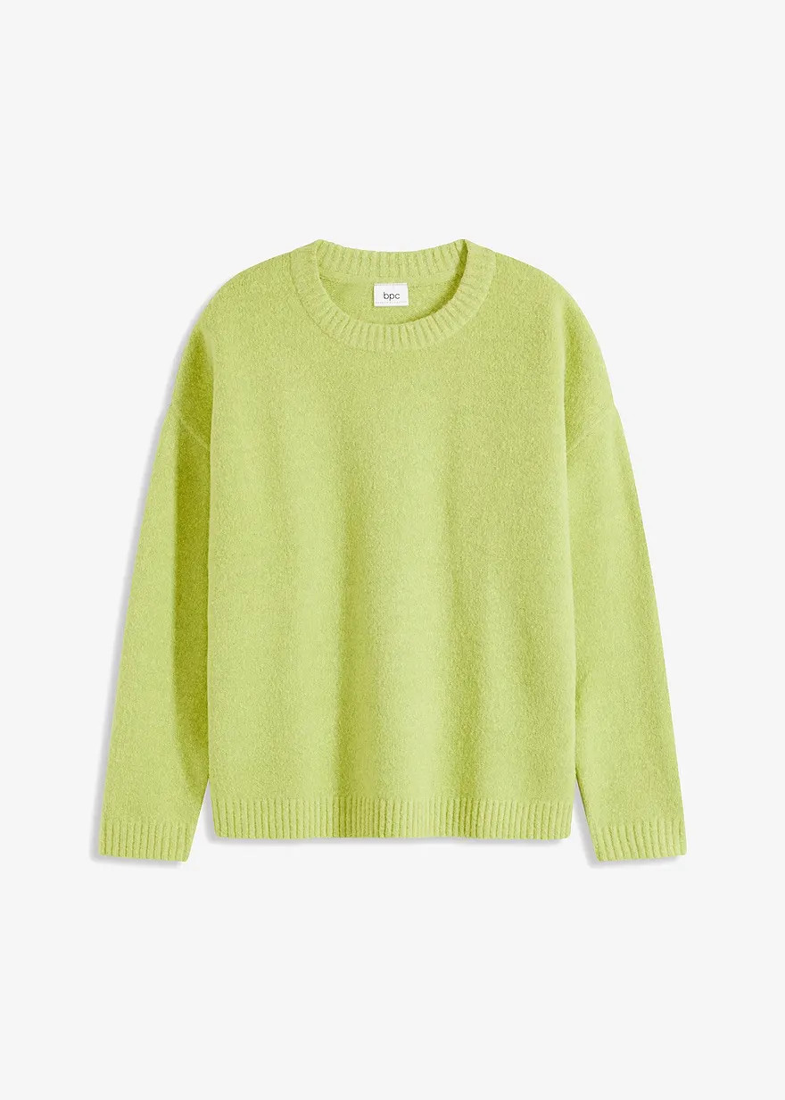 Moderner Oversize-Pullover mit locker geschnittenen \u00c4rmeln - gr\u00fcn | Bonprix DE