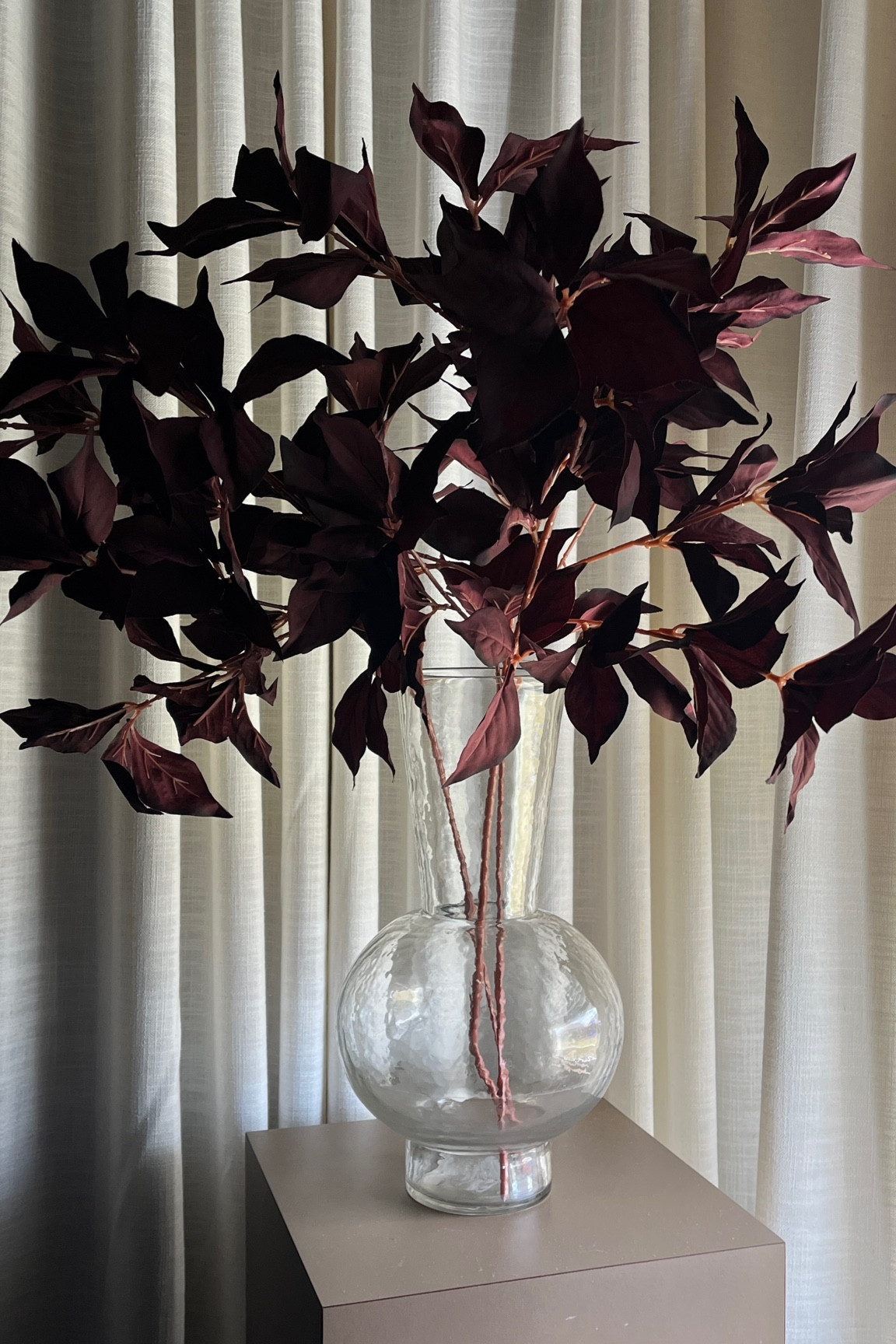 One of my favorite plum and burgundy faux stems from Amazon