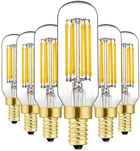 Dimmable T6 LED Bulbs, 6W E12 Edison Light Bulbs Soft White 3000K,600lm, 60W Candelabra Incandescent | Amazon (US)