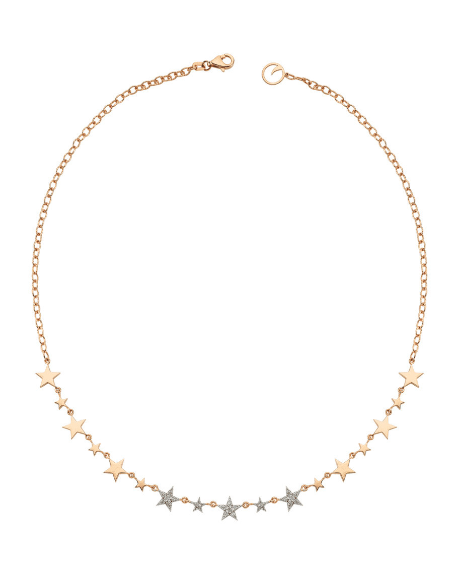 BeeGoddess Sirius Star 14k Diamond Choker Necklace | Neiman Marcus