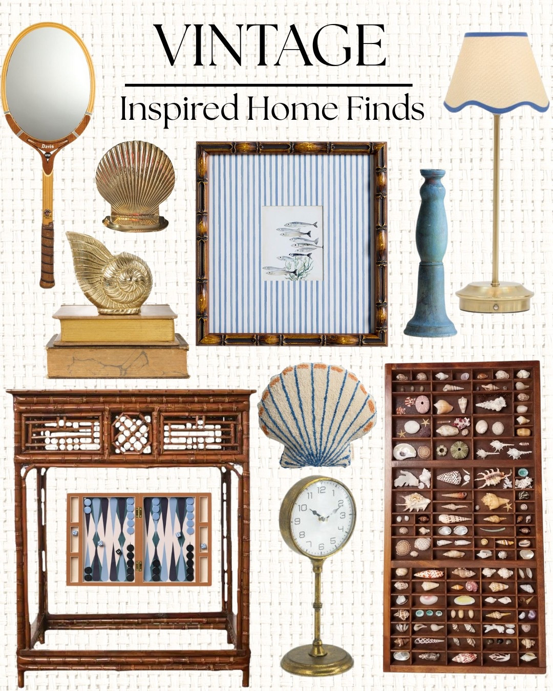 Vintage-inspired treasures with a timeless coastal feel. A few well-chosen pieces add warmth, character, and just the right touch of personality to your home.

#LTKHome