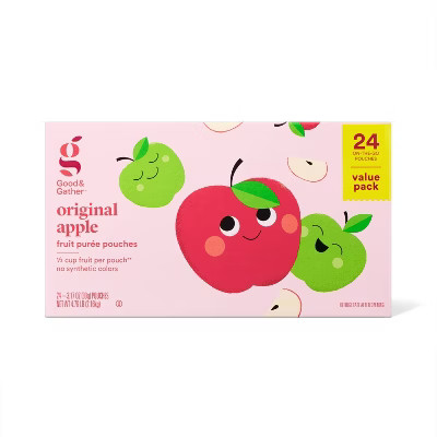Original Apple Fruit Puree Applesauce Pouches - 24ct - Good & Gather™ | Target