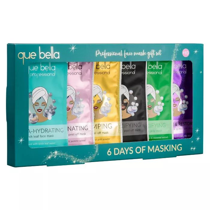 Que Bella Professional Face Mask Gift Set - 6pc/0.5oz | Target