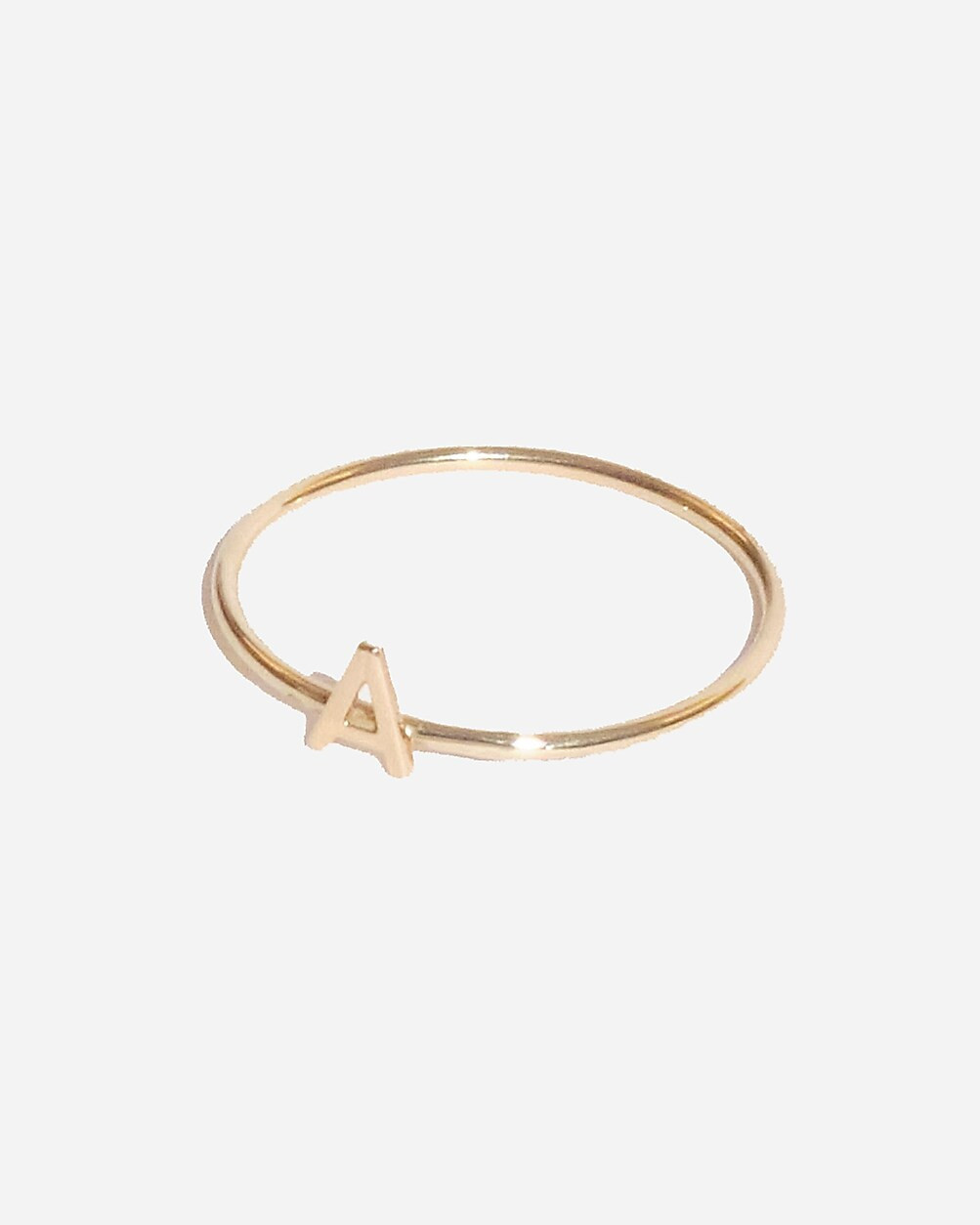 BYCHARI FINE INITIAL RING | J. Crew US