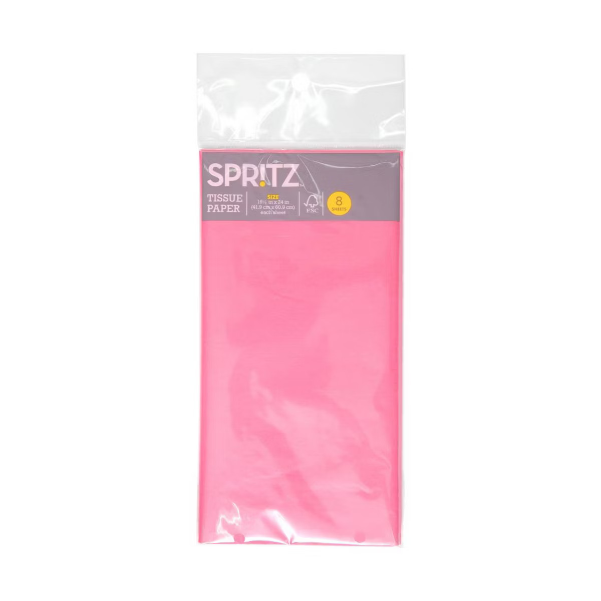 8ct Tissue Paper Hot Pink - Spritz™: Gift Bag Tissue Papers for All Occasions, Solid Pattern, 1... | Target