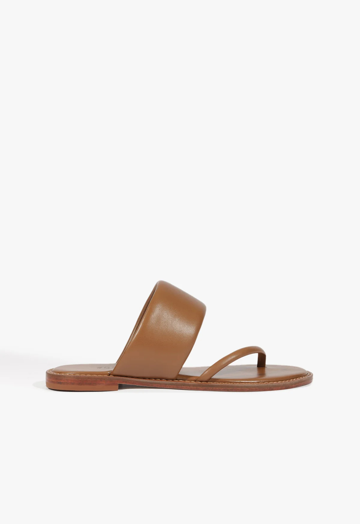 Alba Flat Sandal | Brown | Leather | Schutz (US)