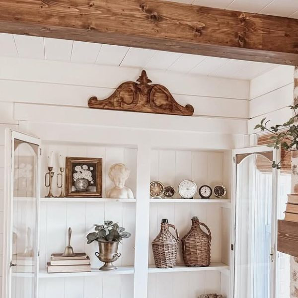 Rustic Farmhouse Brown Door Topper | Antique Farm House