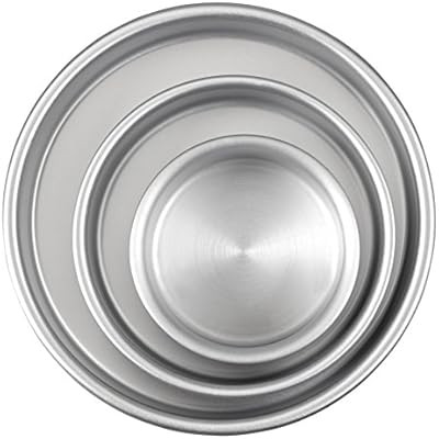 Aluminum Round Cake Pans, 3-Piece Set with 8-Inch, 6-Inch and 4-Inch Cake Pans | Amazon (US)