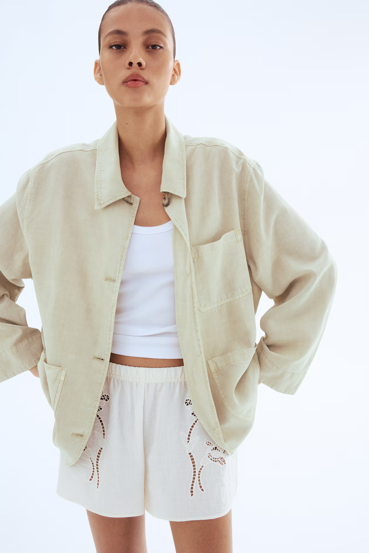 Lyocell-blend jacket | H&M (UK, MY, IN, SG, PH, TW, HK)