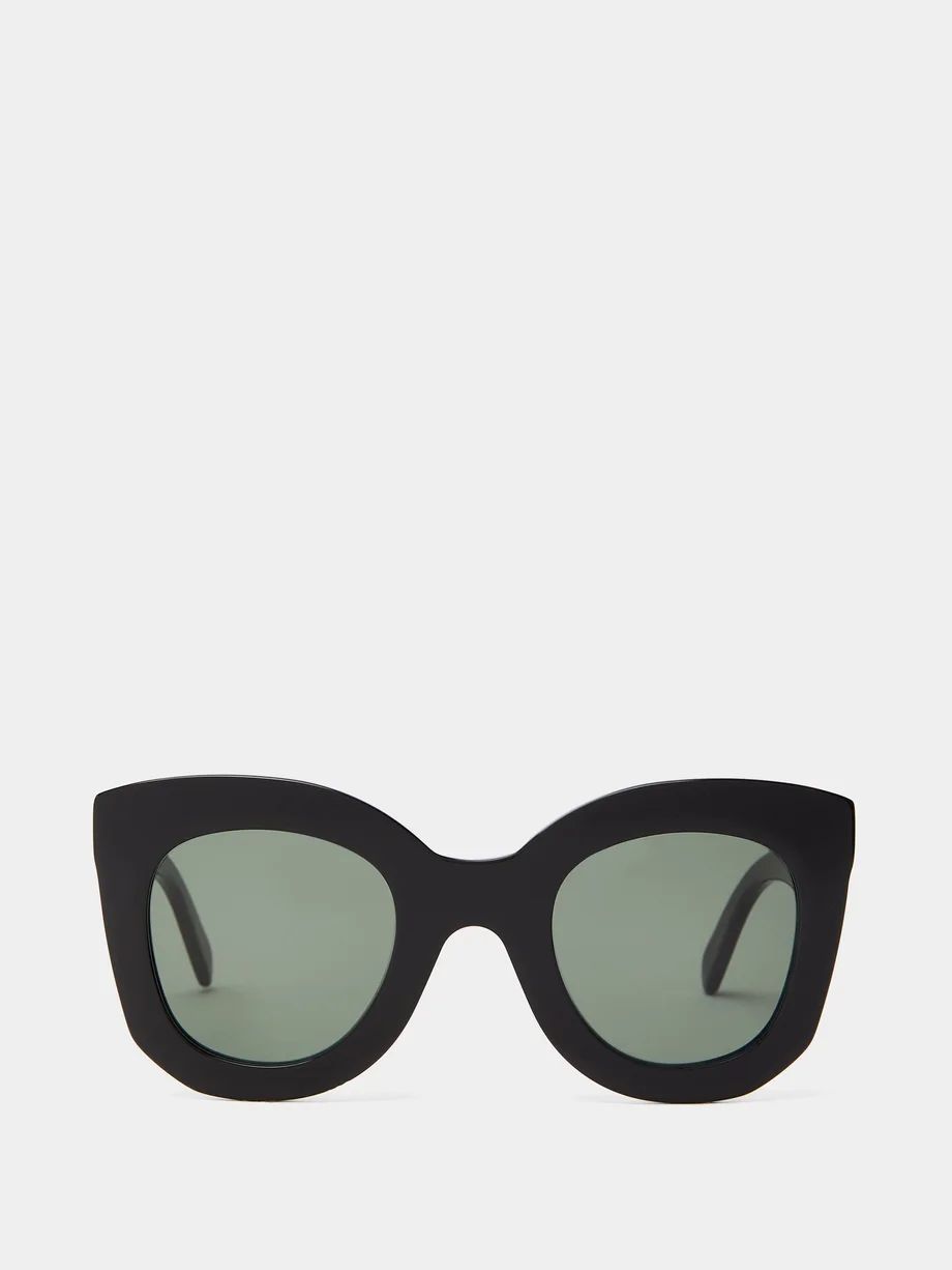 Oversized round acetate sunglasses | Celine Eyewear | Matches (international)