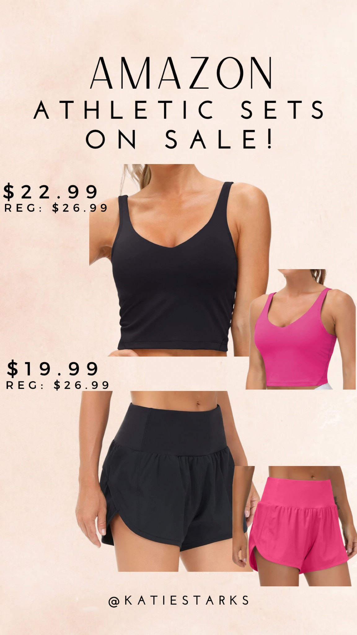 Athletic sets on sale! Running shorts - sports bra - athletic tank 

#LTKActive #LTKsalealert #LTKfitness