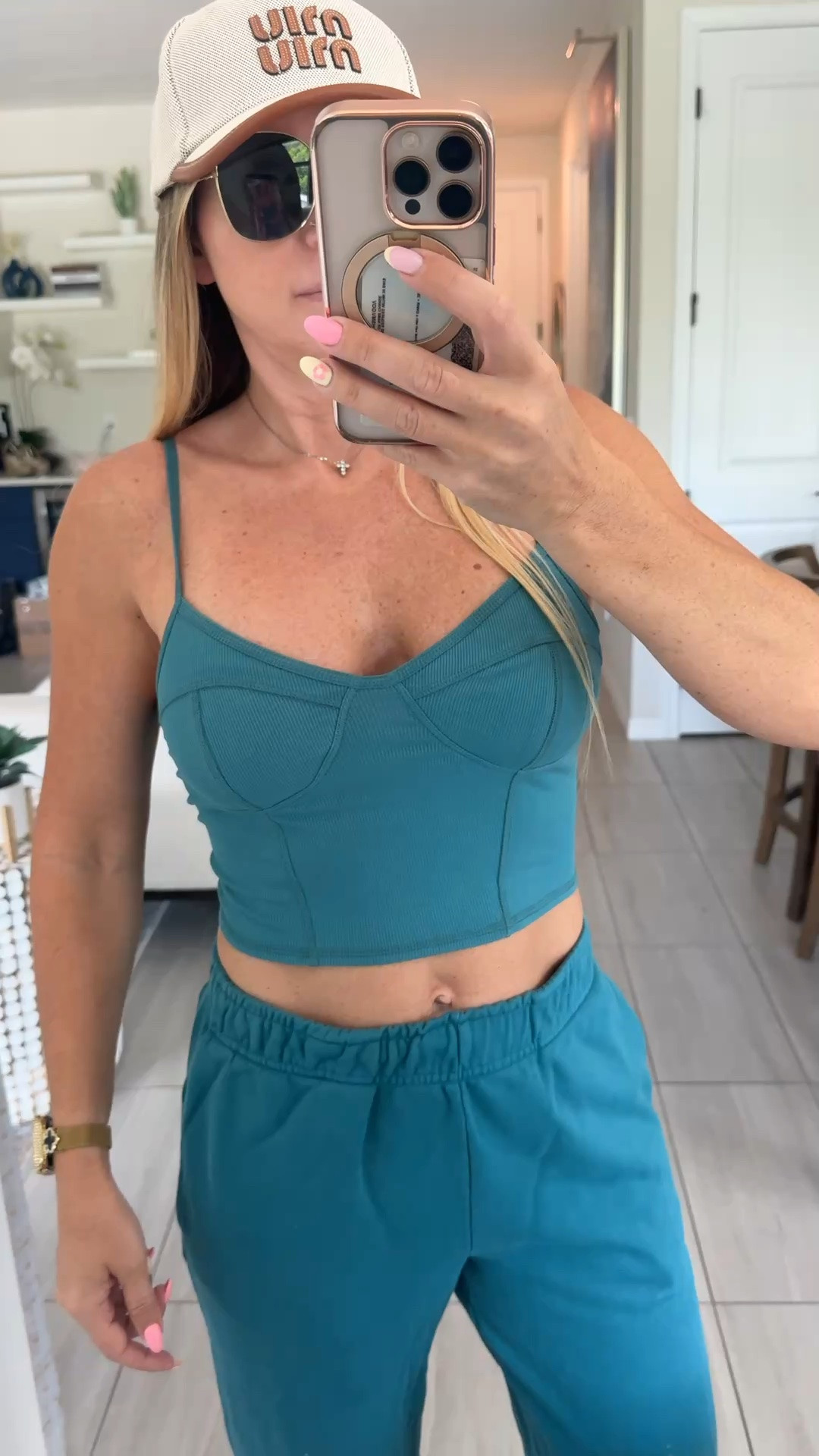 💙 The kind of outfit that makes getting dressed easy.

This matching set is soft, comfortable, and so easy to style with sneakers, sandals, or a hat. Perfect for travel days, coffee runs, errands, weekend plans, or just looking put together with minimal effort.

matching set women, blue matching set, comfy outfit, casual everyday outfit, travel outfit ideas, airport outfit, coffee run outfit, errand outfit, two piece set, vacation outfit, athleisure outfit, effortless style, lounge set, summer outfit ideas, everyday fashion

#LTKootd #LTKActive #LTKSeasonal