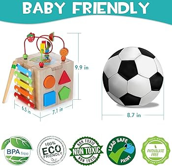 HELLOWOOD Wooden Activity Cube, 8-in-1 Montessori Toys Gift Set for 12+ Months Boys & Girls, Educ... | Amazon (US)