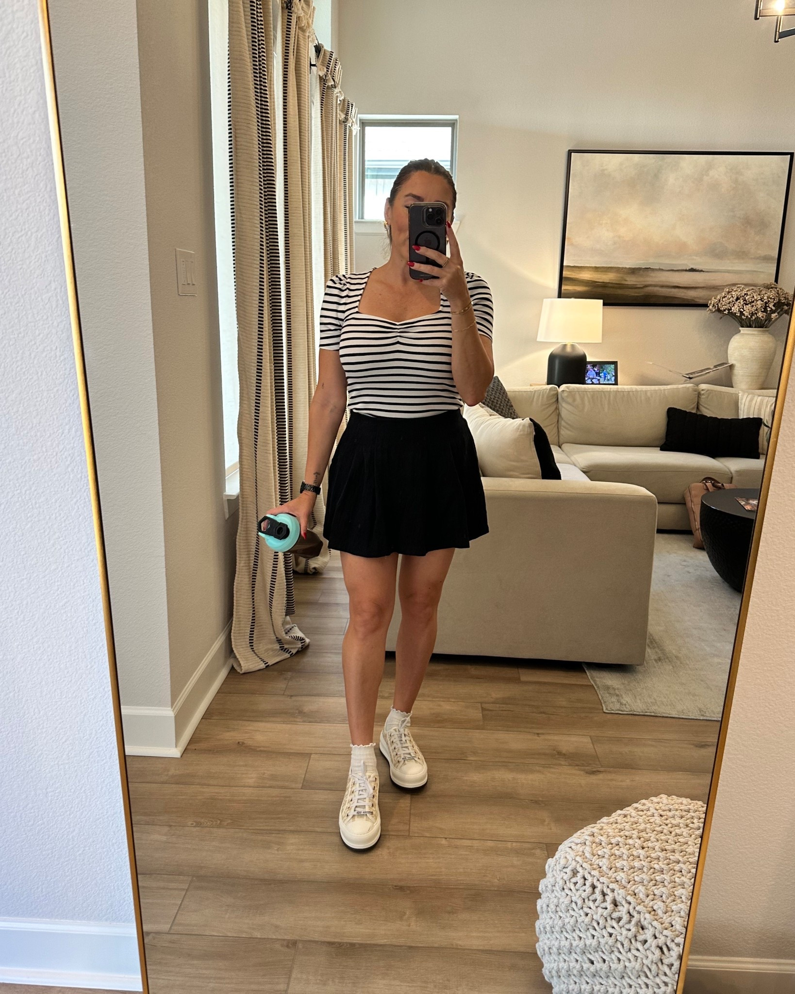 Sporty business casual! I love this skirt so much that I bought it in multiple colors. 

#LTKStyleTip #LTKOver40 #LTKFindsUnder100