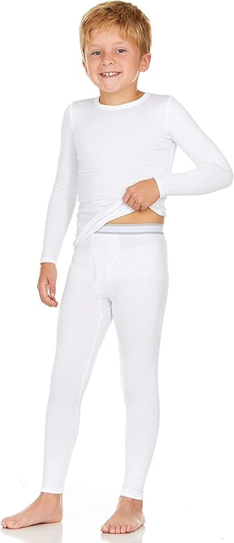 Thermajohn Boys Thermal Underwear Set for Kids Long Johns Underwear for Boys Thermal Top and Bott... | Amazon (US)