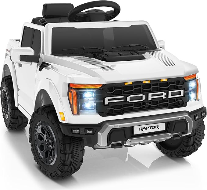 First Ride On Licensed Ford F-150 Raptor 12V Kids Ride on Truck, Ride on Toys for Toddlers with R... | Amazon (US)