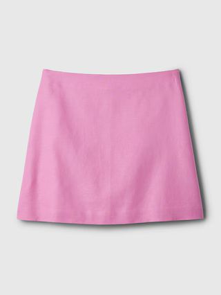 Linen-Cotton Mini Skirt | Gap (US)