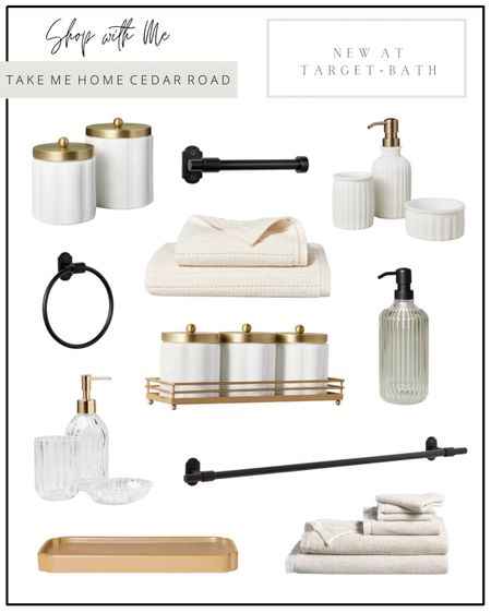 New bath items at Target- all of these are SO GOOD! This collection is one of my favorites.

Bathroom, neutral bathroom, bathroom decor, bathroom towels, towel holder, towel ring, towel bar, bathroom canister, soap dispenser, fluted decor, target, target finds 

#LTKfindsunder50 #LTKhome
