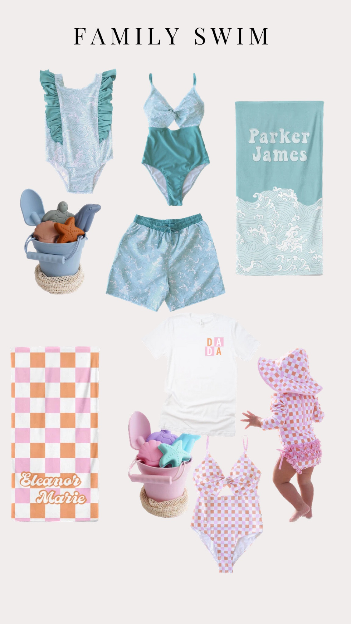 Summer family swim / beach vacation kids / sand toys

#LTKSeasonal #LTKfamily #LTKswim
